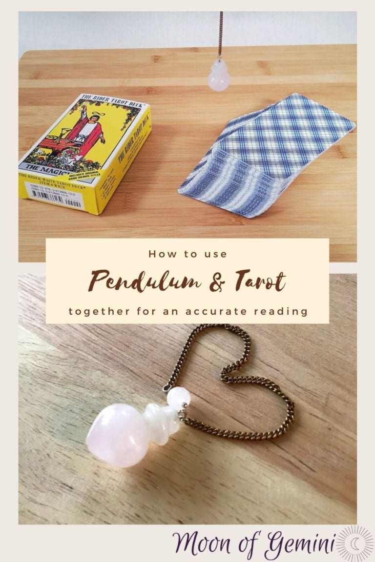 How to use your Pendulum to Assist with a Tarot Reading • Moon of Gemini