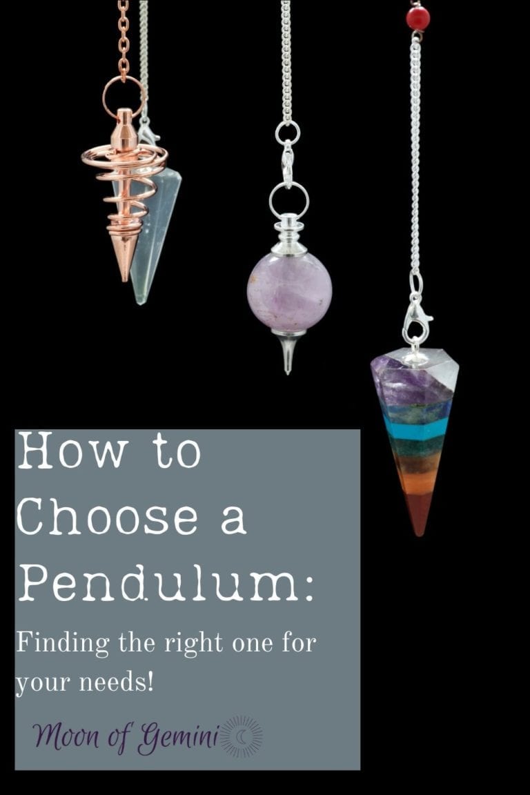 How to Choose a Pendulum • Moon of Gemini