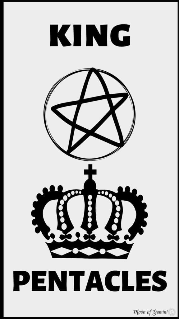 king of pentacles - a tarot card simple definition.