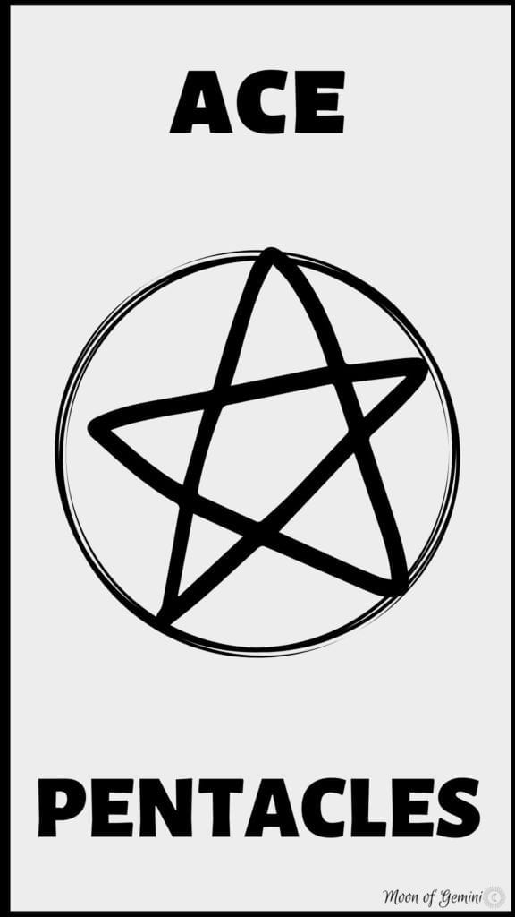 The Ace of Pentacles tarot card meaning. A simple description for the first card in this series.