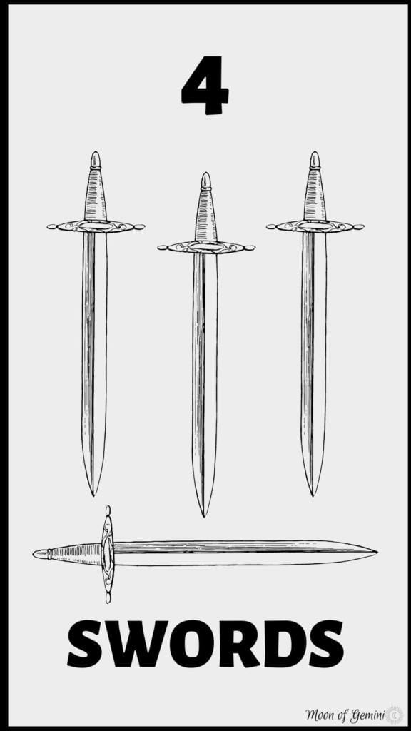 4 of swords tarot card