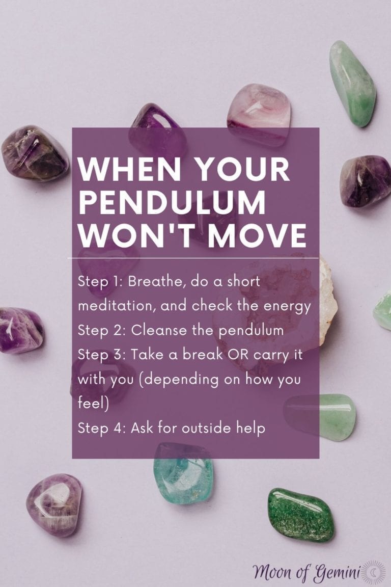 What to do When your Pendulum isn't Working (When your Pendulum won't