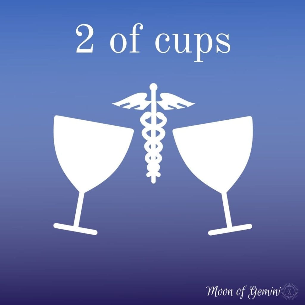 2 of cups tarot card