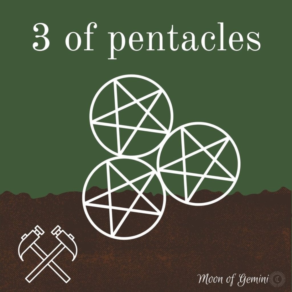 3 of pentacles tarot card