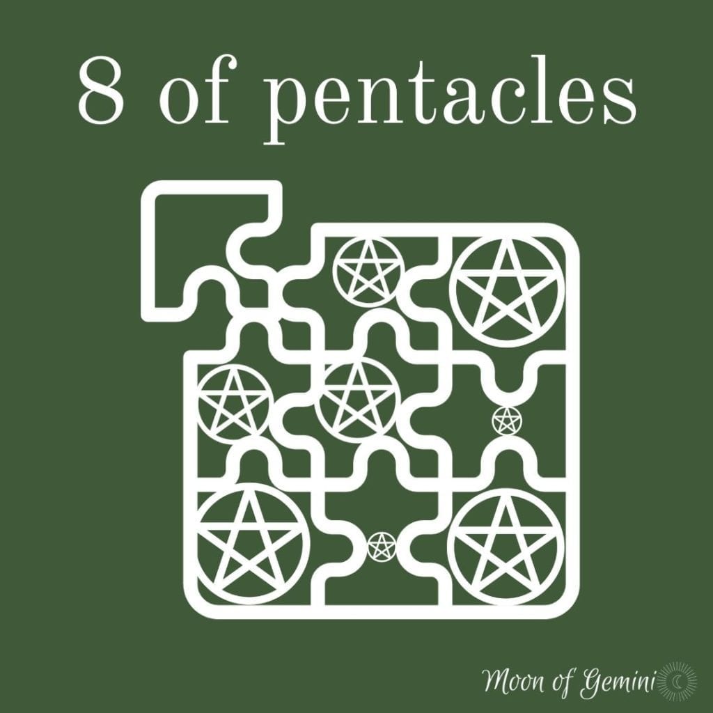 8 of pentacles tarot card