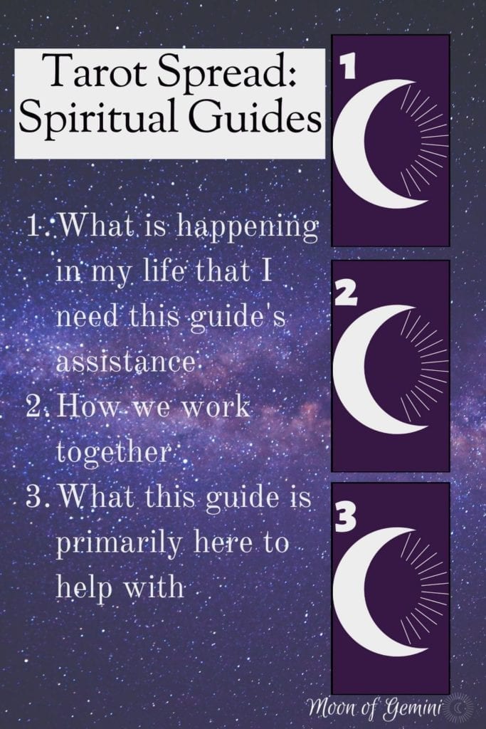 tarot spread for meeting your spiritual guide. Use this in conjunction with your pendulum to learn about your guides and angels
