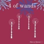 4 of wands tarot card