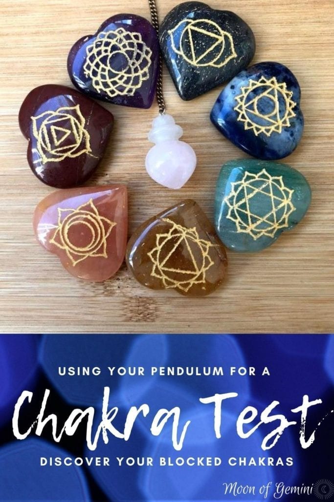 Using chakra stones and your pendulum to test for blocked chakras - it's a simple chakra test!