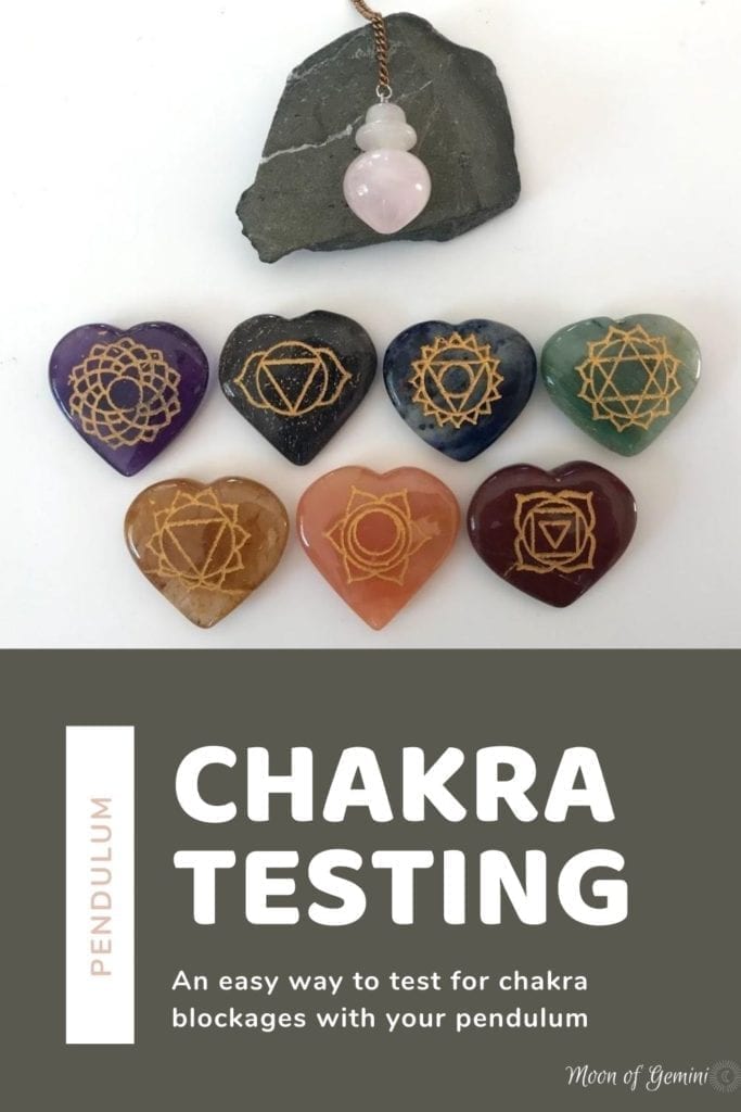 Testing for blocked chakras is really easy with a pendulum. Either test yourself or another person!