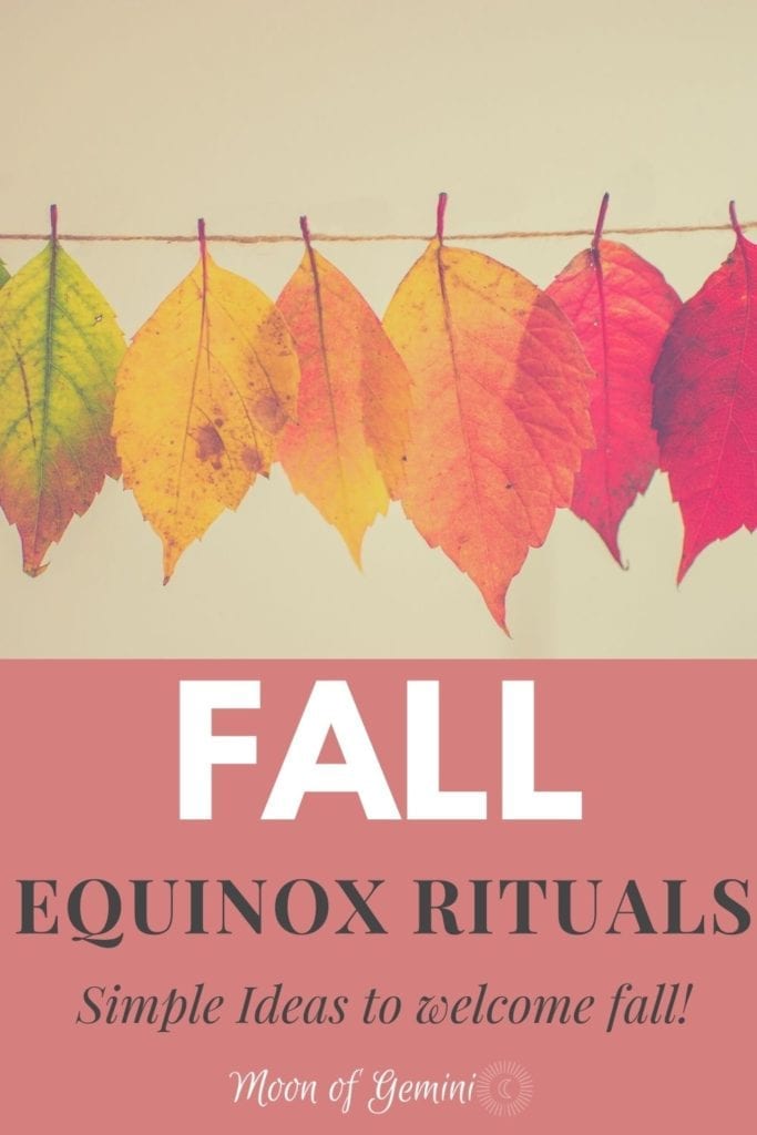 some easy rituals to perform to celebrate summer ending and fall beginning.