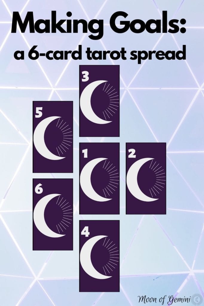 this is a simple 6-card tarot spread to help decide what your next goal should be. A way to work towards a better you.