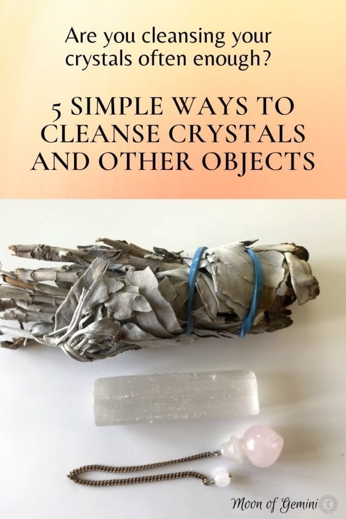 Regular cleansing is important for crystals and any other objects you might use.
