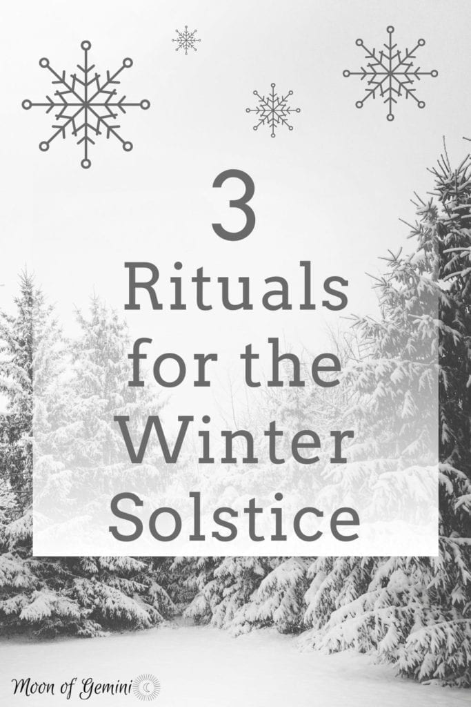 Have you figured out your plants for the winter solstice? These are 3 easy ideas for rituals to celebrate.