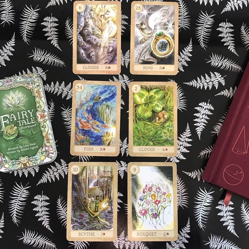 6 fairy tale lenormand cards
