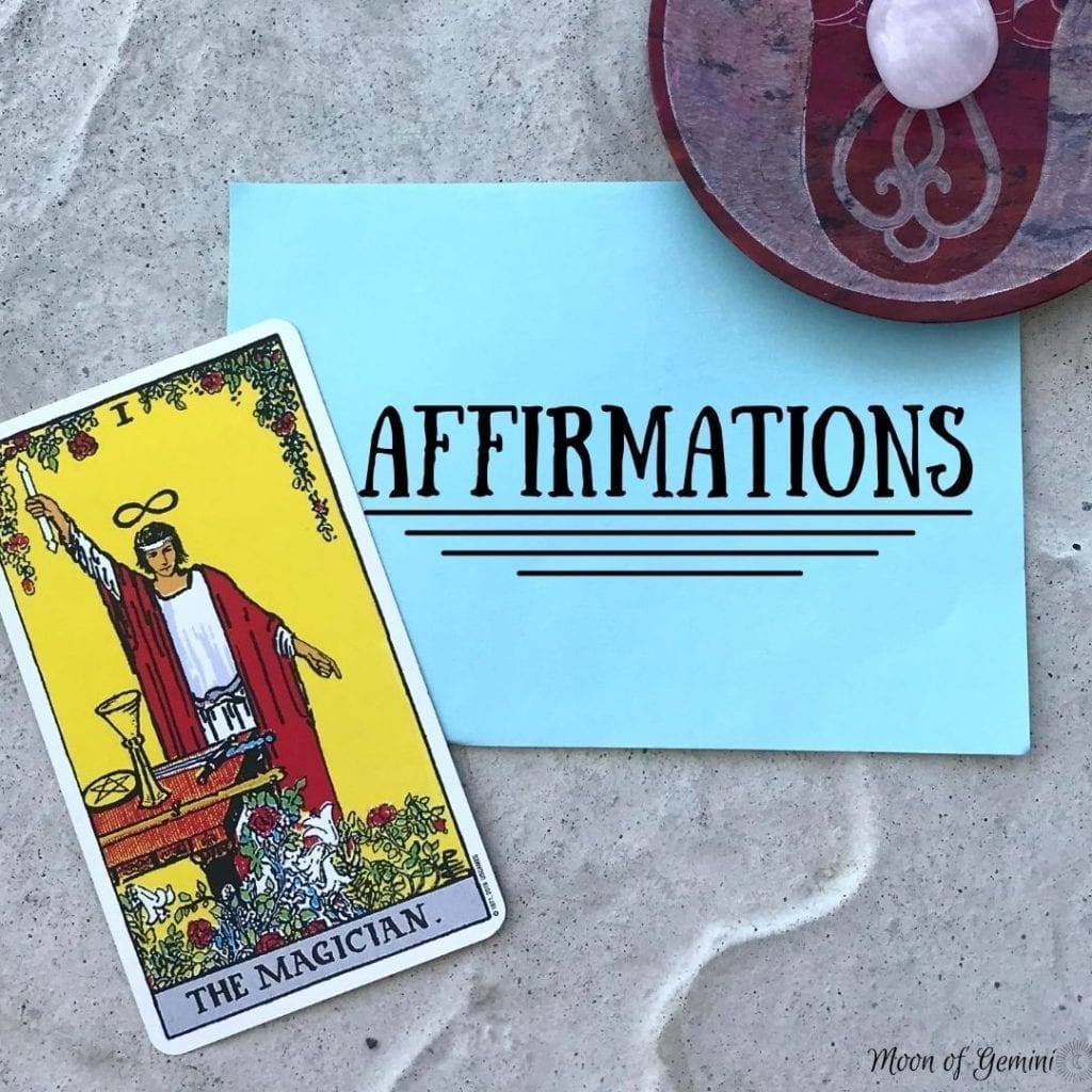 affirmations with magician tarot card