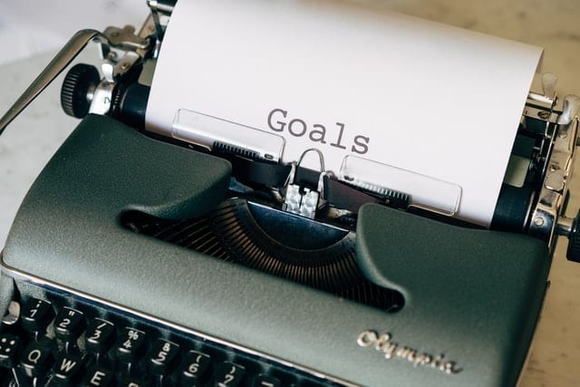 goals on a typewriter