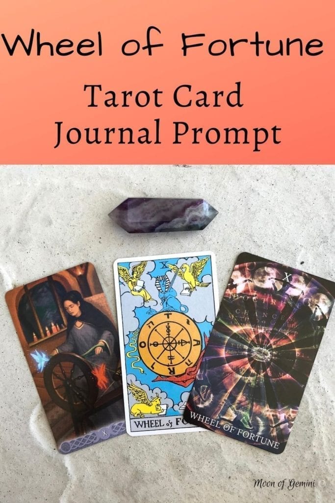 This journal prompt is based on the idea of cycles that can be found in the wheel of fortune tarot card!
