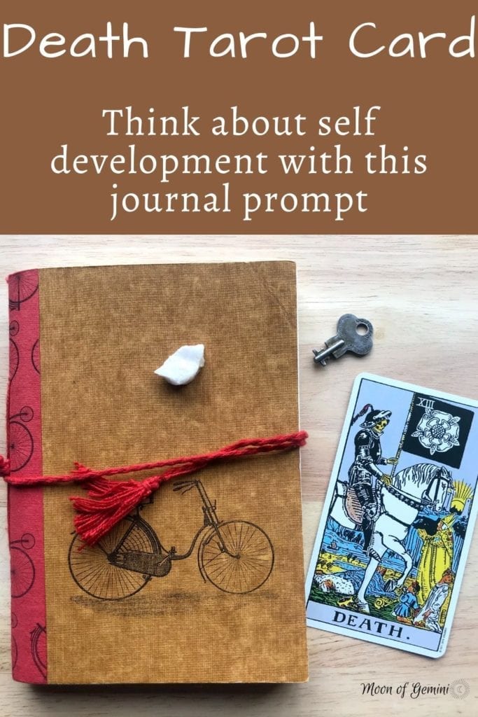 This shadow work journal prompt is based off of the death tarot card. Think about a time that has changed you. Is it for the better or the worse?