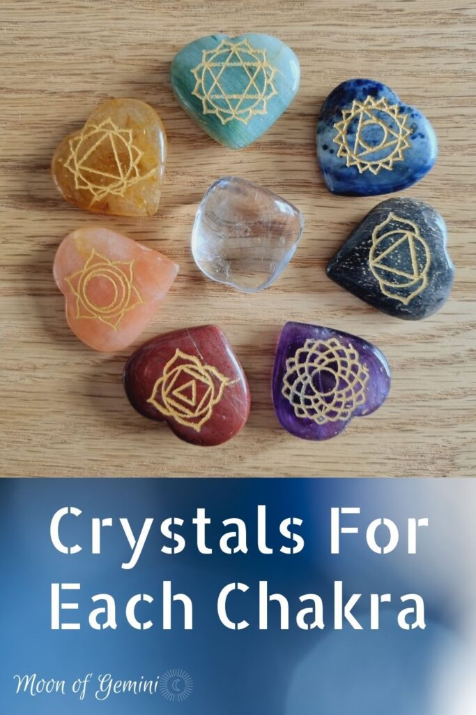 chakra crystals pin