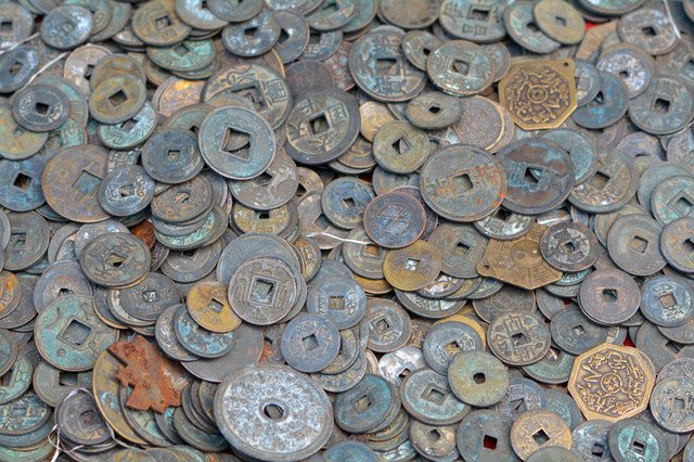 old looking coins