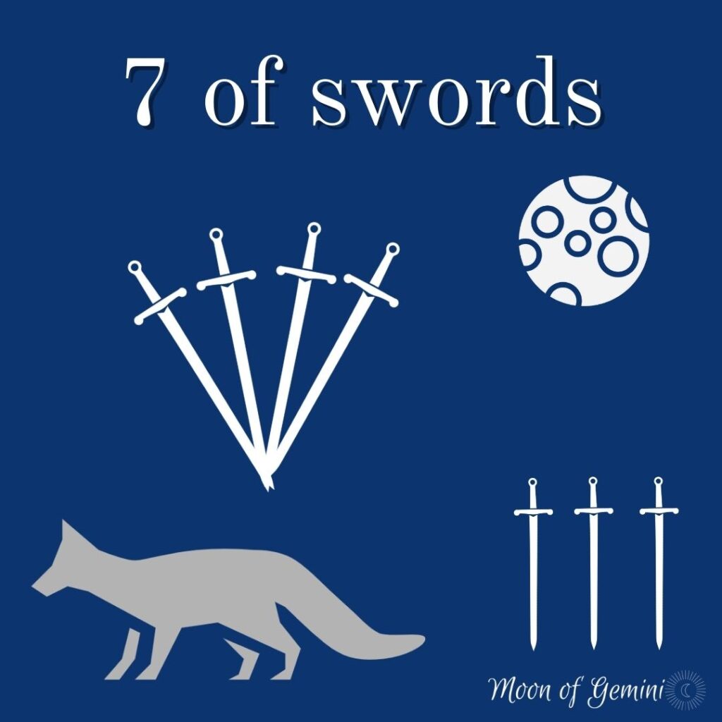7 of swords tarot card