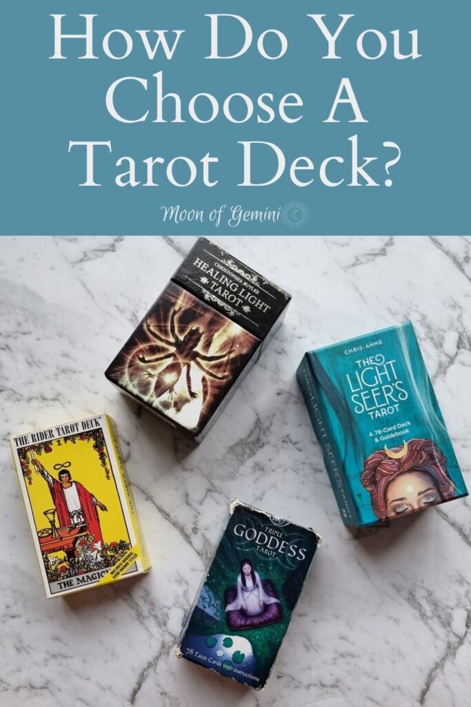 how to choose a tarot deck pin