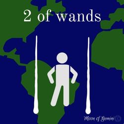 2 of wands tarot card