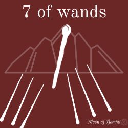 7 of wands tarot card