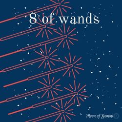 8 of wands tarot card